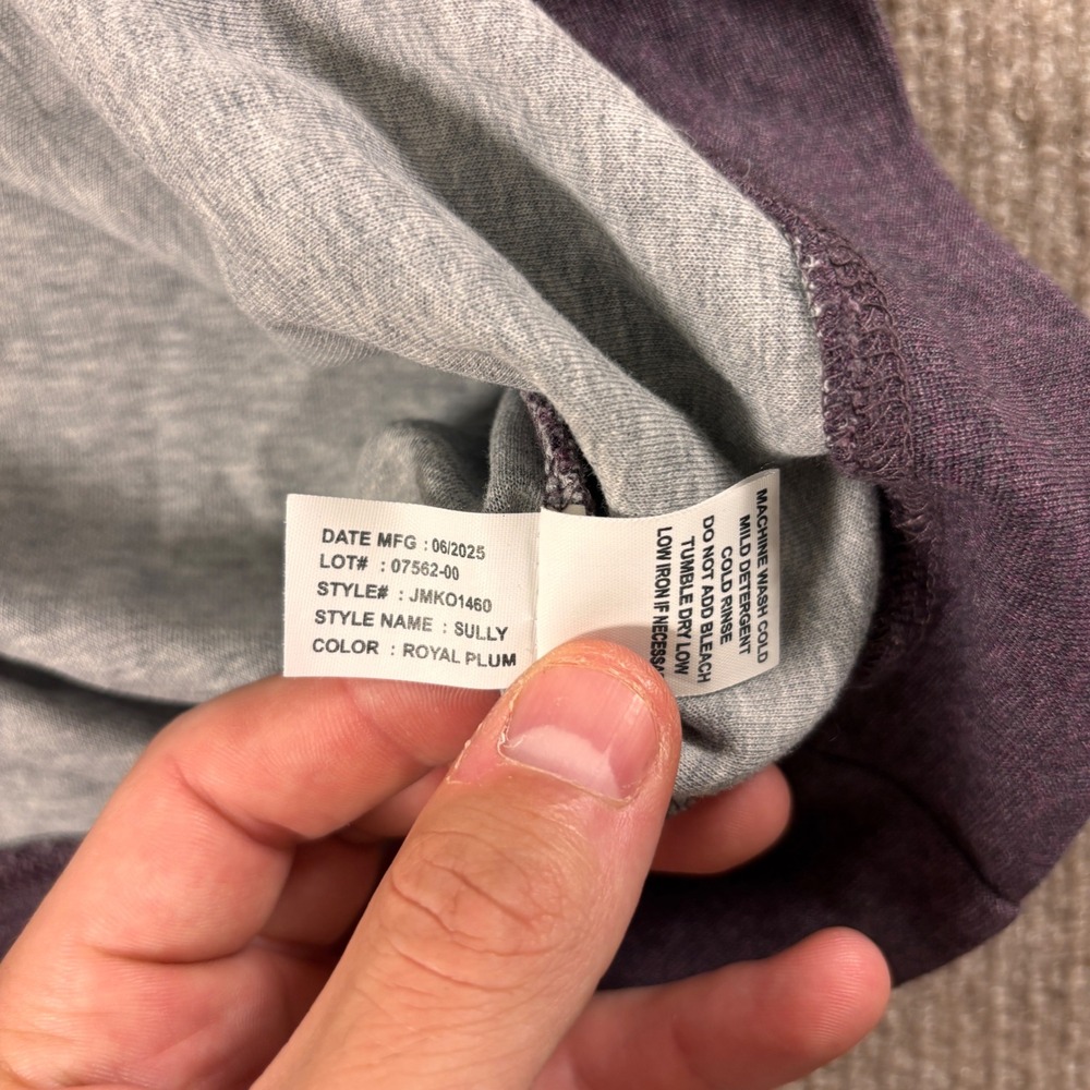 Johnnie-O Royal Plum Sully Performance Quarter Zip Men's Size Large EUC - Picture 3 of 6